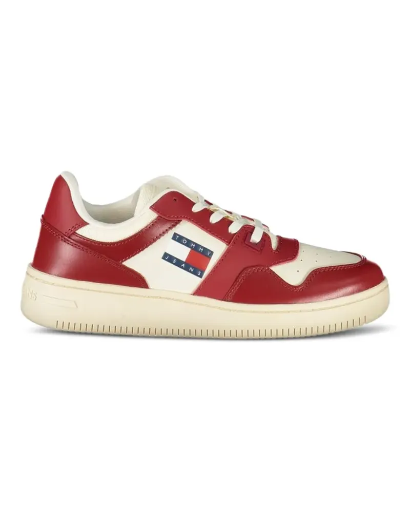 Tommy Hilfiger Flatform-Sneakers mit Kontrasteinsätzen - Rot Rot