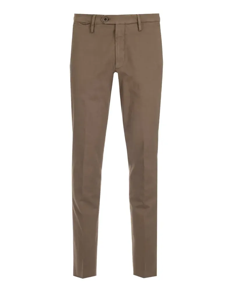 Al Duca D’Aosta 1902 Straight-Leg-Hose aus Baumwolldrill - Braun Braun