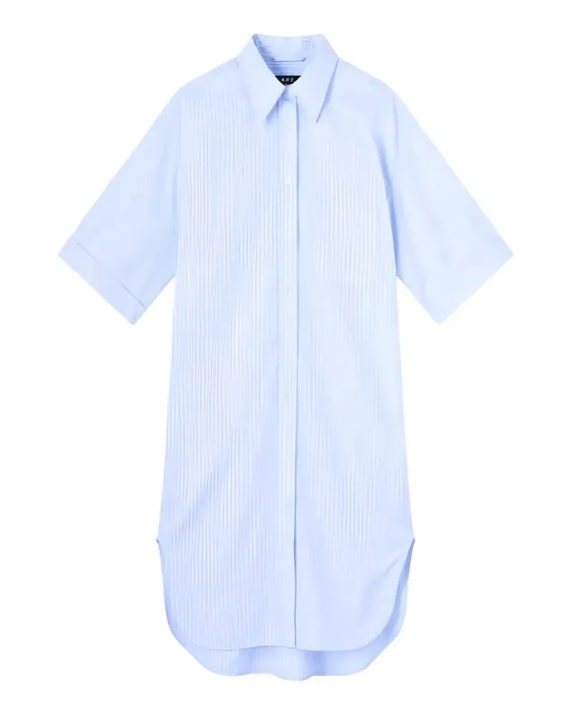 A.P.C. Chiara striped shirt dress - Blau Blau