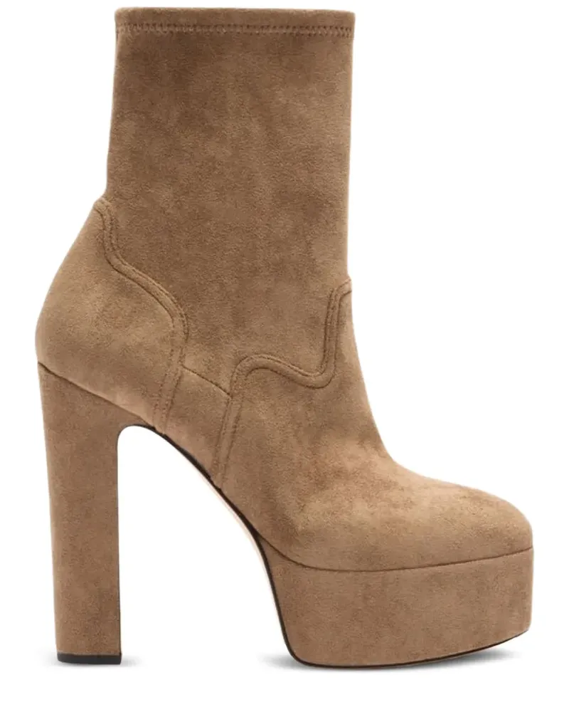 Casadei Patty Stiefeletten mit Plateau 130mm - Braun Braun