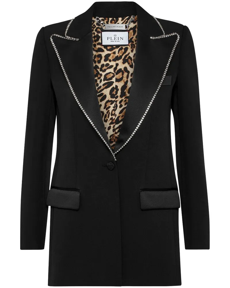 Philipp Plein Blazer mit Kristallen - Schwarz Schwarz