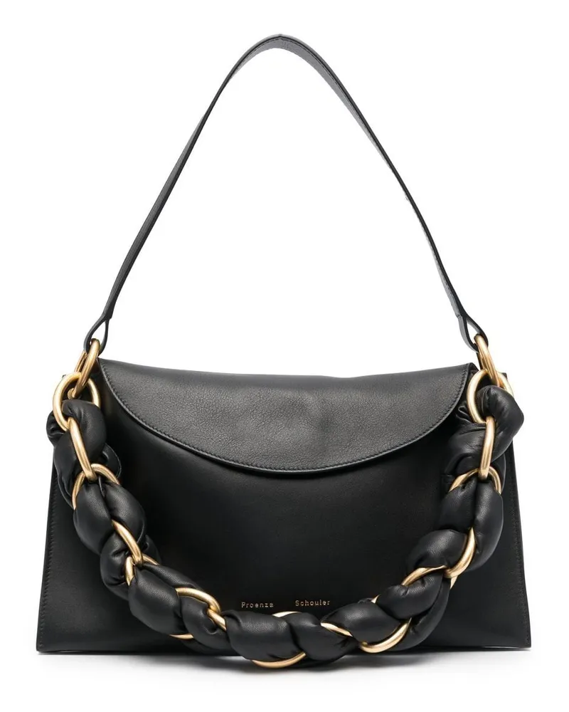Proenza Schouler Twisted Chain Schultertasche - Schwarz Schwarz