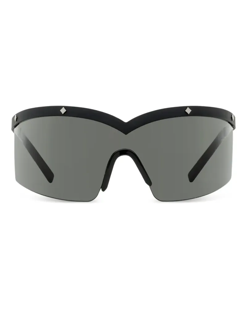 MCM geometric-stud shield sunglasses - Schwarz Schwarz
