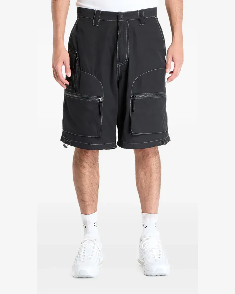 PLEASURES Raider Cargo-Shorts - Schwarz Schwarz