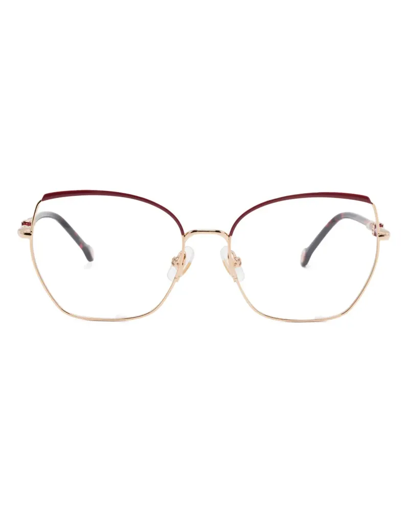 Carolina Herrera New York Brille mit Butterfly-Gestell - Gold Gold