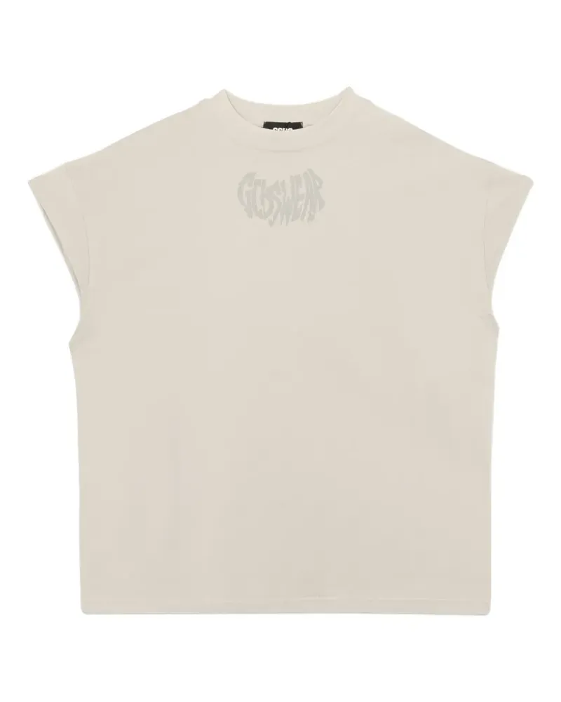 GCDS Apple-print T-shirt - Nude Nude