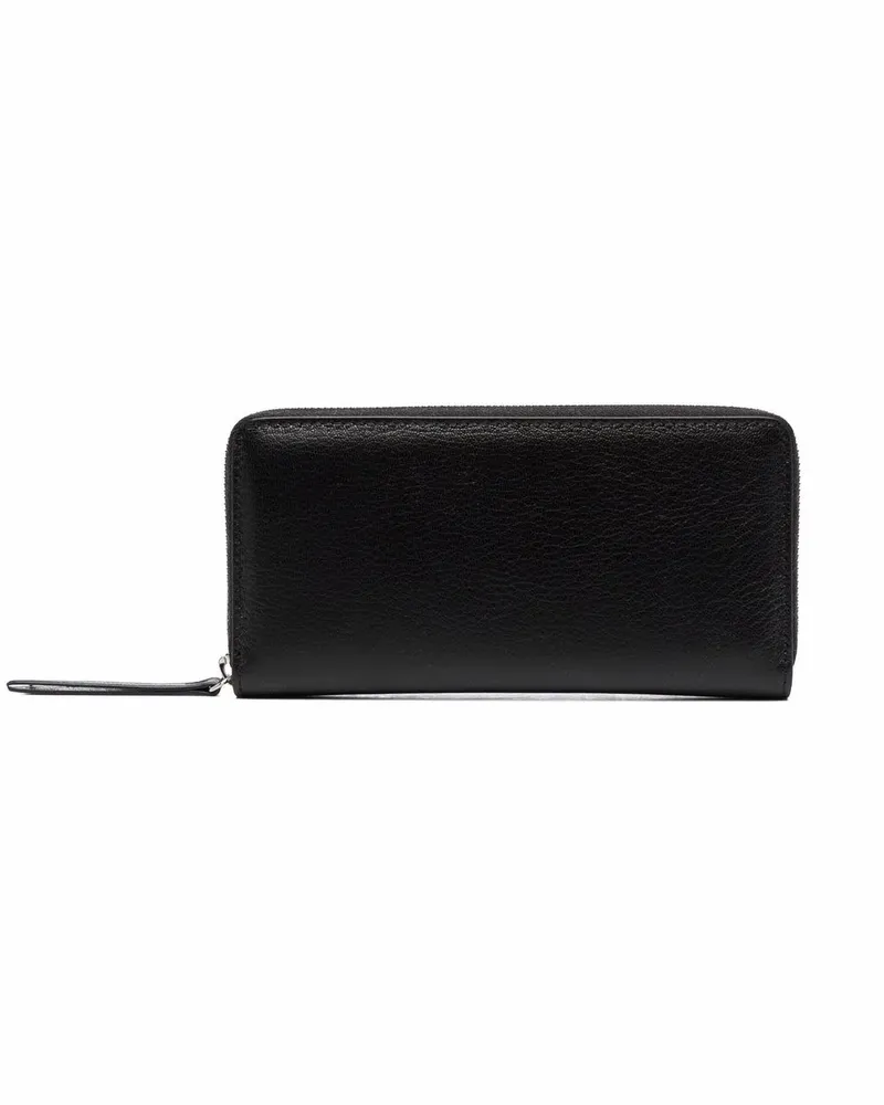 Maison Margiela Portemonnaie mit Nummern-Patch - Schwarz Schwarz
