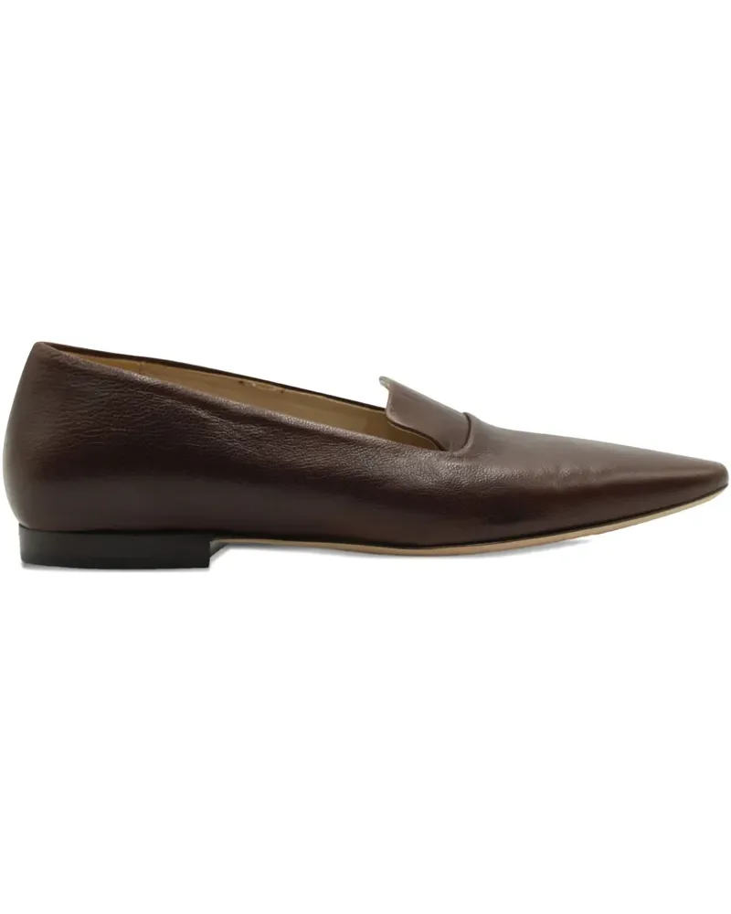 Theory leather slip-on loafers - Braun Braun