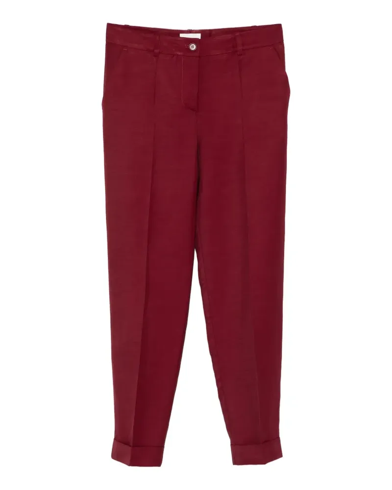 P.A.R.O.S.H. P.A.R.O H. Klassische Raisa Hose mit Knöpfen - Rot Rot