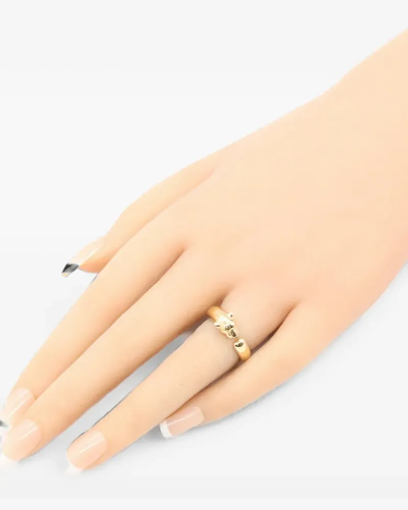 Cartier 2010s Panthère tsavorite and onyx ring - Gold Gold