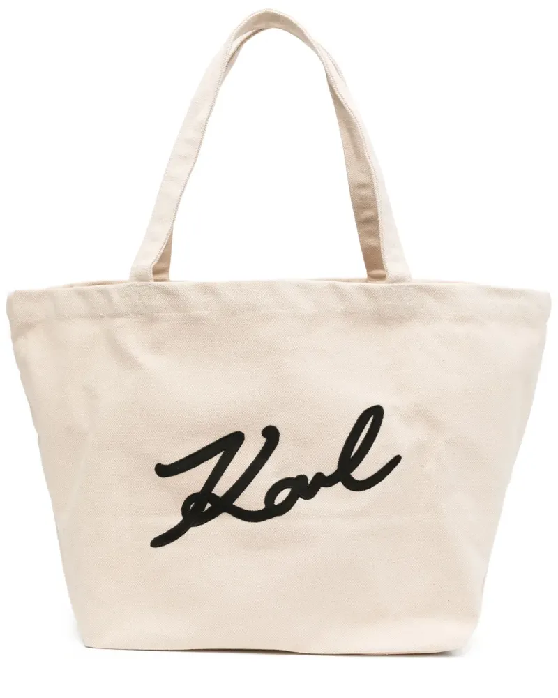 Karl Lagerfeld K/Signature Tote Bag - Nude Nude