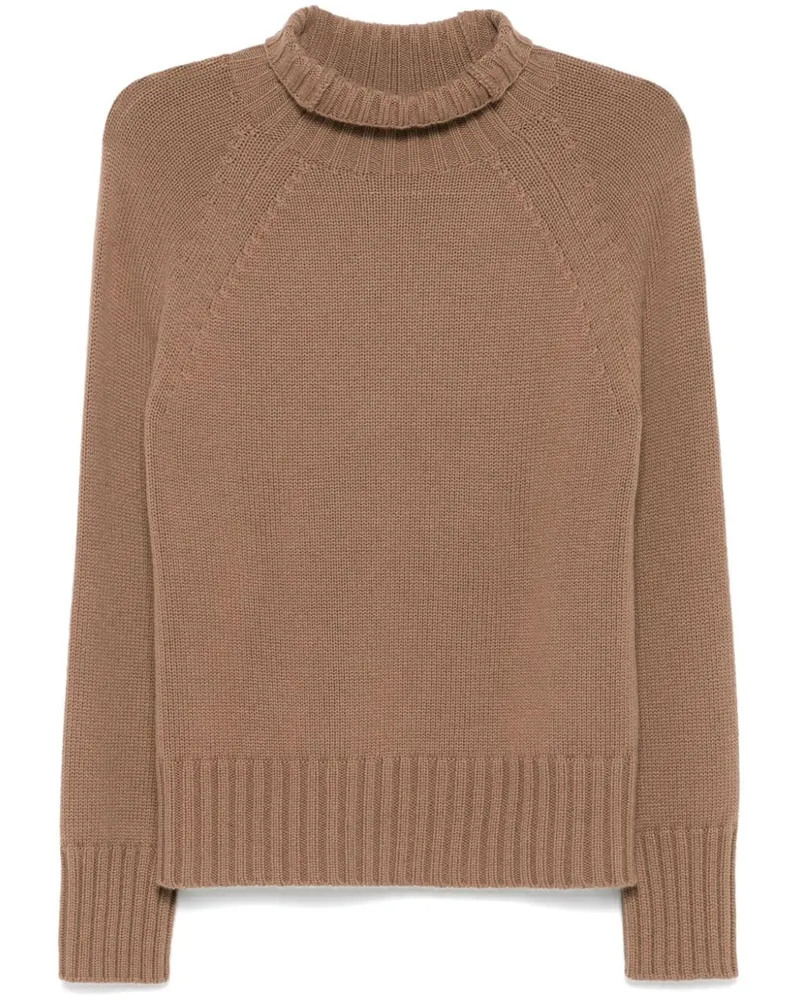 Max Mara Pullover mit Rollkragen - Nude Nude
