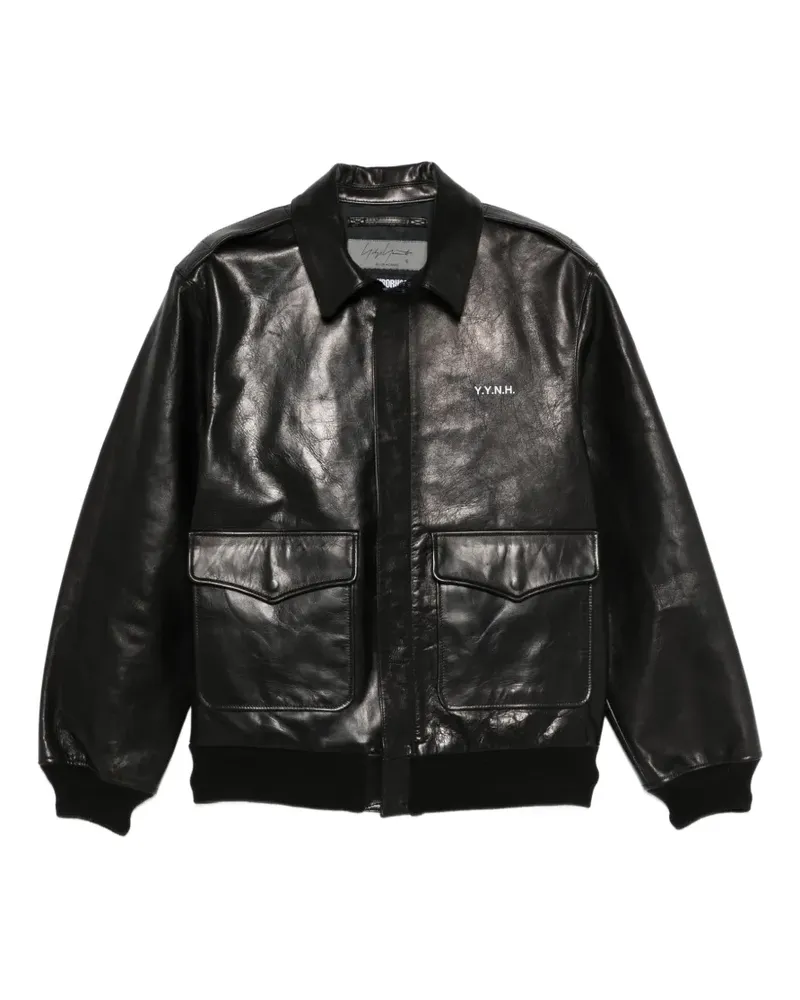Yohji Yamamoto x Neighborhood leather jacket - Schwarz Schwarz