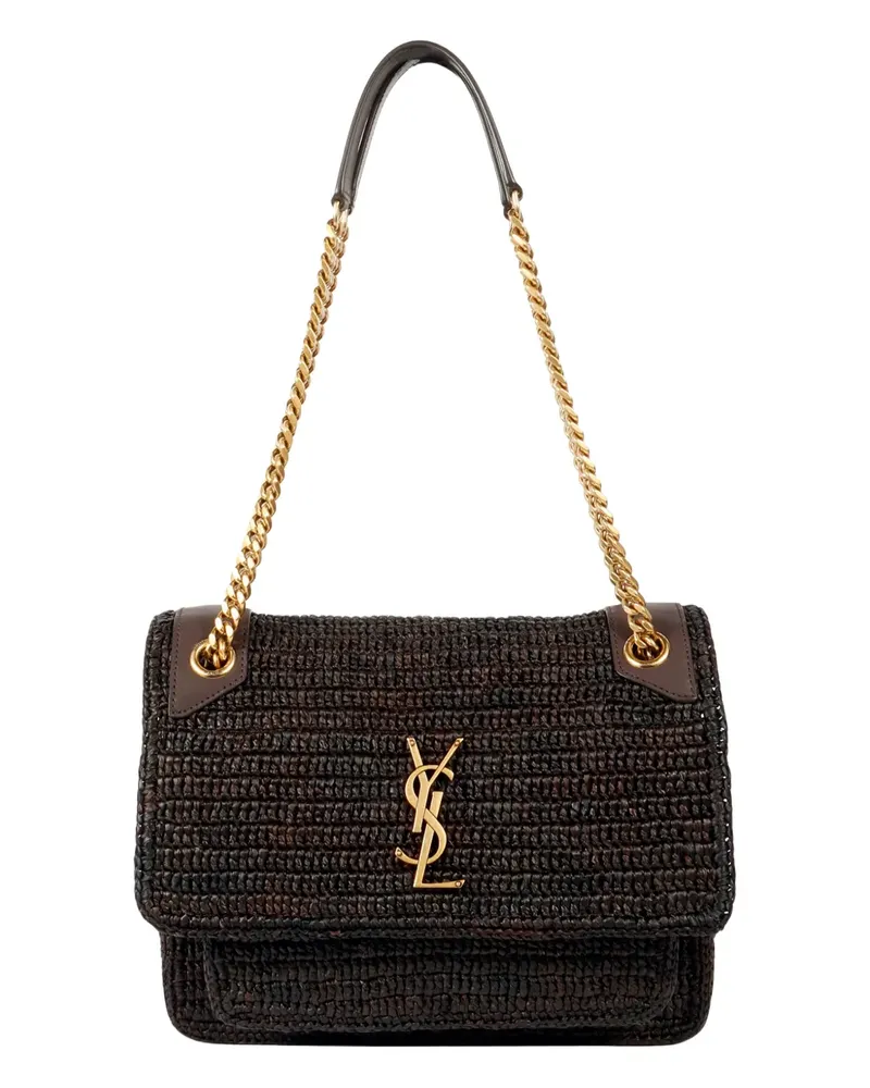 Yves Saint Laurent medium Niki logo shoulder bag - Braun Braun