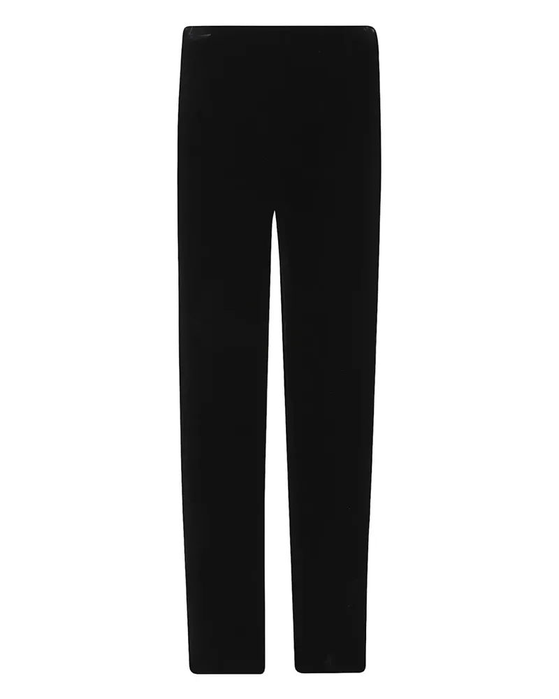 Alexander McQueen Hose aus Samt - Schwarz Schwarz