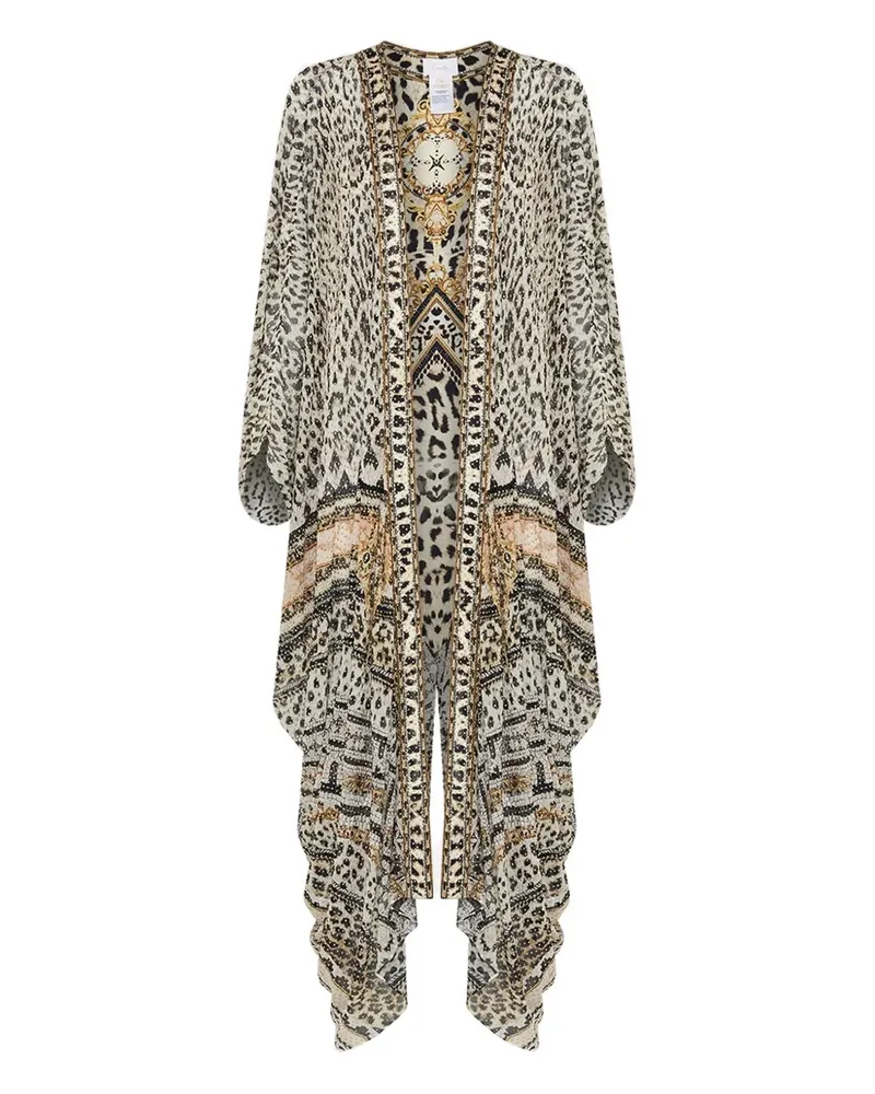 Camilla Jacke im Layering-Look mit Mosaikeinsatz - Nude Nude