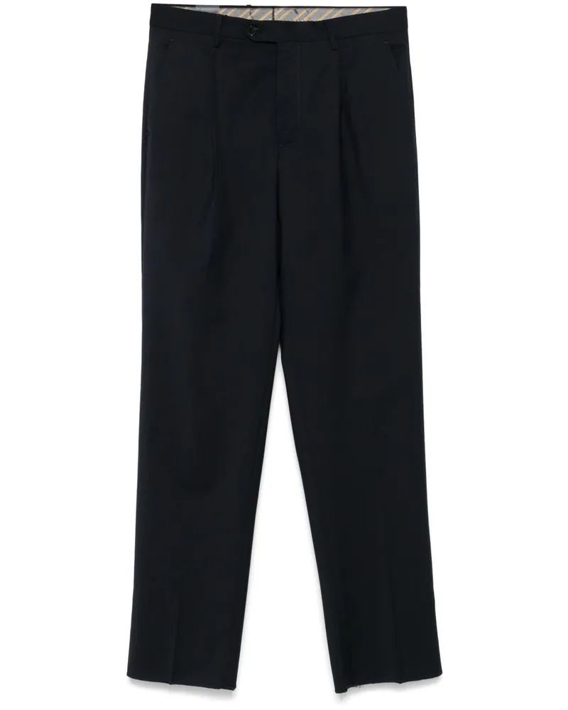 Etro Hose mit Bundfalten - Blau Blau