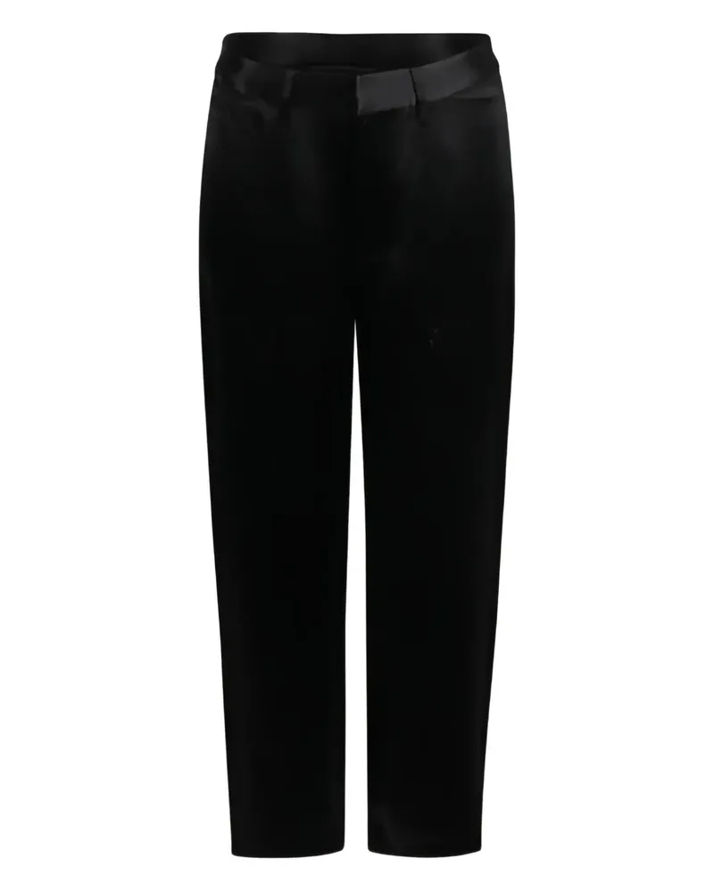 YUZEFI Hedra concealed-zip trousers - Schwarz Schwarz