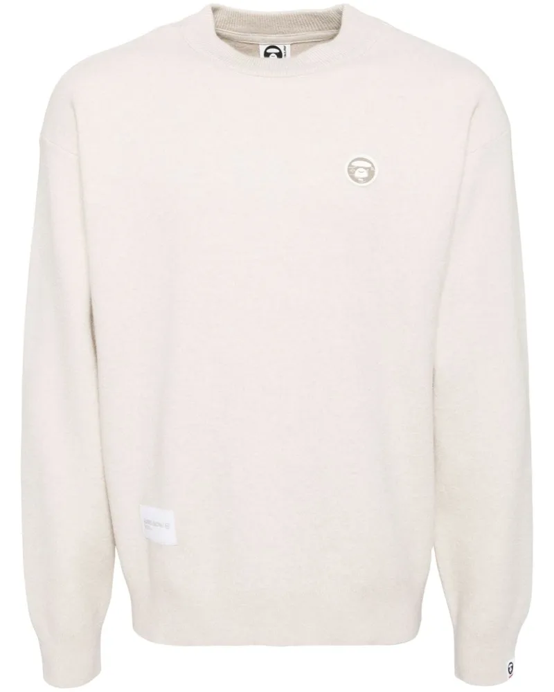 BAPE Pullover mit Moonface-Logo - Nude Nude