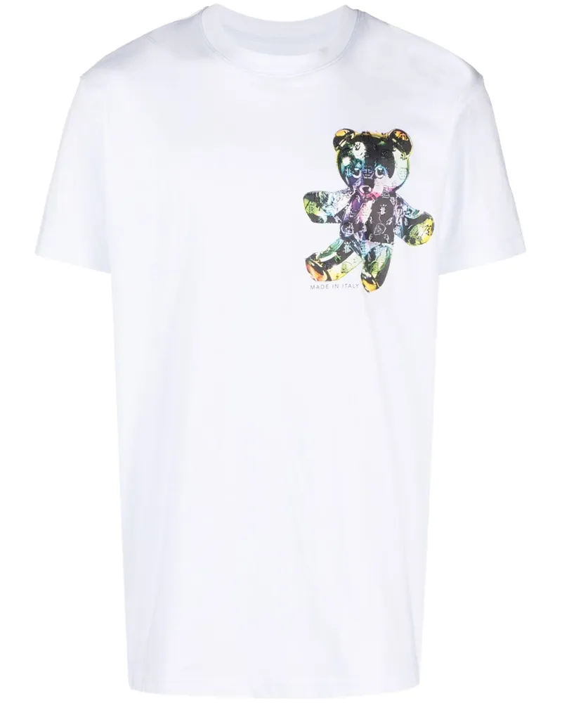 Philipp Plein T-Shirt mit Teddy-Print - Weiß Weiß