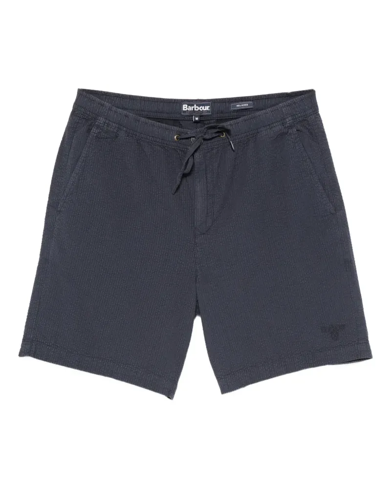 Barbour seersucker drawstring shorts - Blau Blau