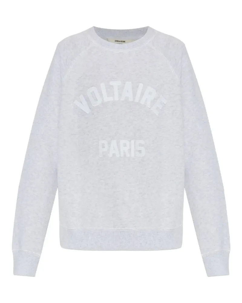 Zadig & Voltaire Sweatshirt mit Logo - Grau Grau