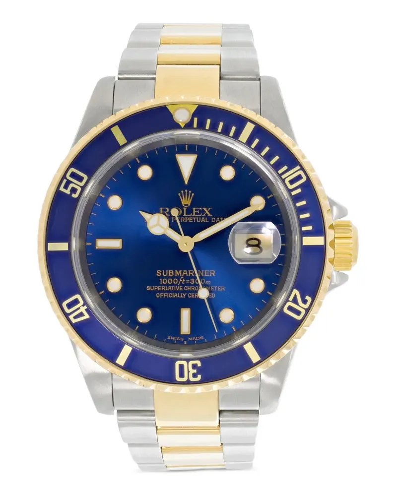 Rolex Oyster Perpetual Submariner Armbanduhr 40mm - Blau Blau