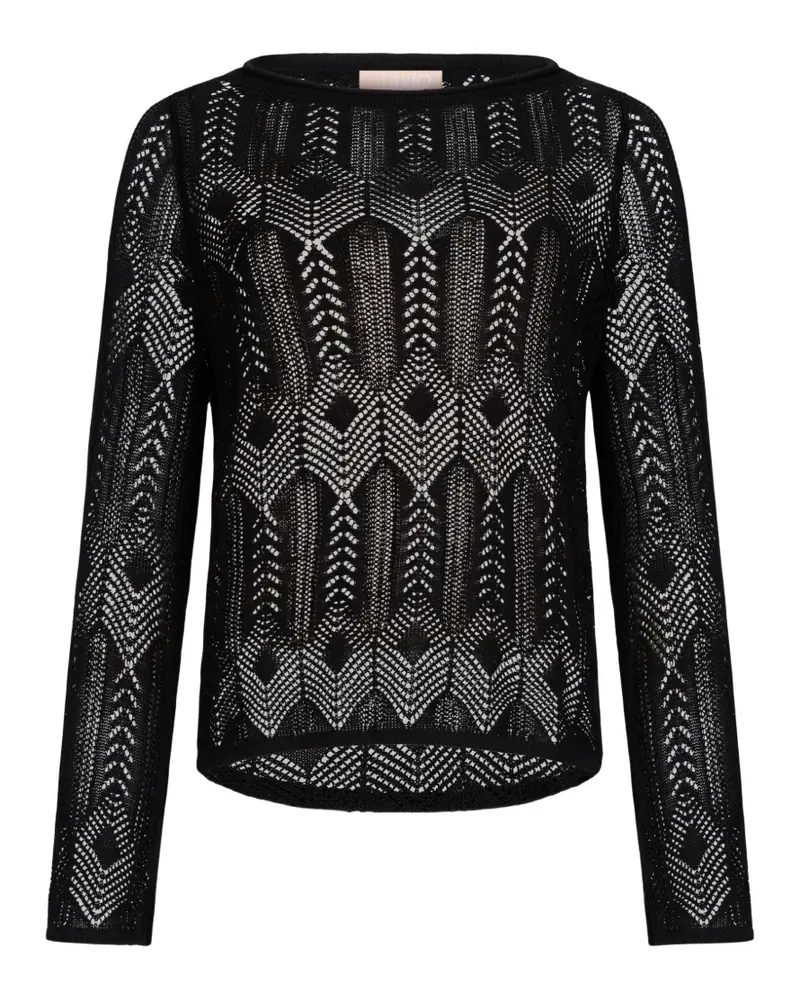Liu Jo Pullover mit rundem Ausschnitt - Schwarz Schwarz