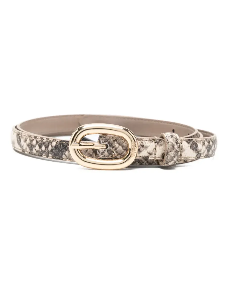 Maje Gürtel mit Schlangen-Print - Nude Nude