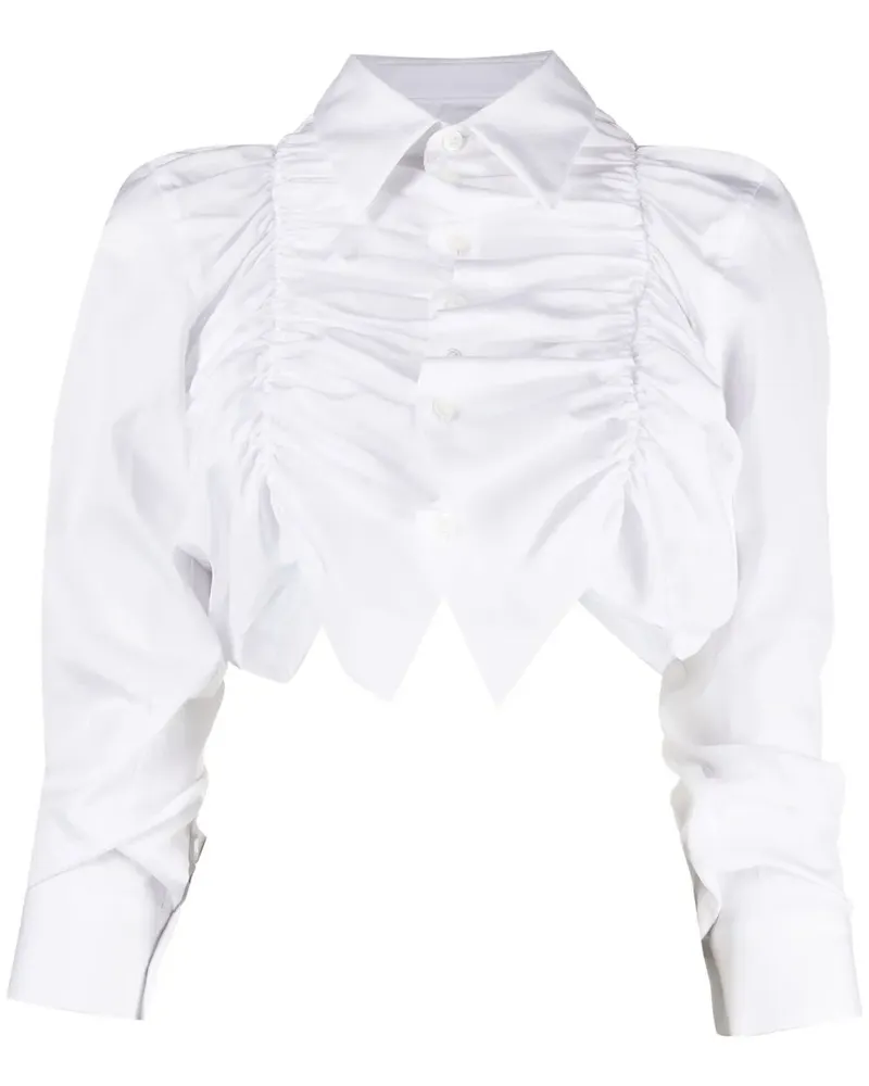 Comme des Garçons Asymmetrisches Hemd - Weiß Weiß