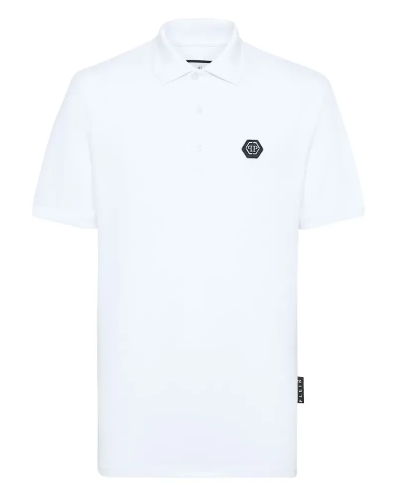 Philipp Plein hexagon-logo polo shirt - Weiß Weiß