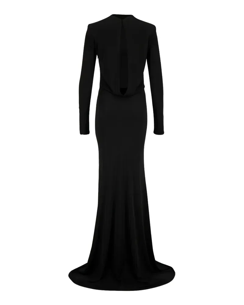Tom Ford open-back crepe-jersey maxi dress - Schwarz Schwarz