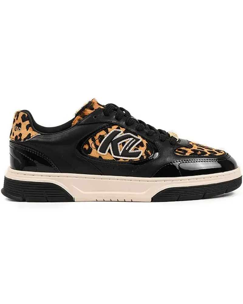 Karl Lagerfeld Sneakers mit Leoparden-Print - Schwarz Schwarz