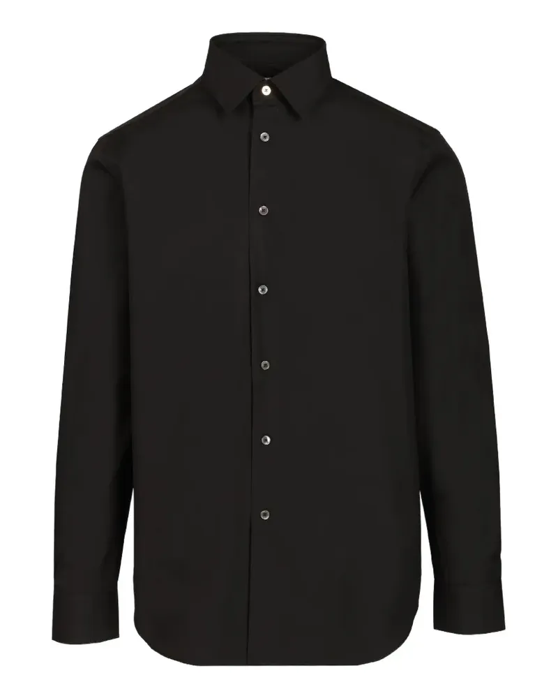 Paul Smith Hemd mit Artist Stripe-Manschetten - Schwarz Schwarz