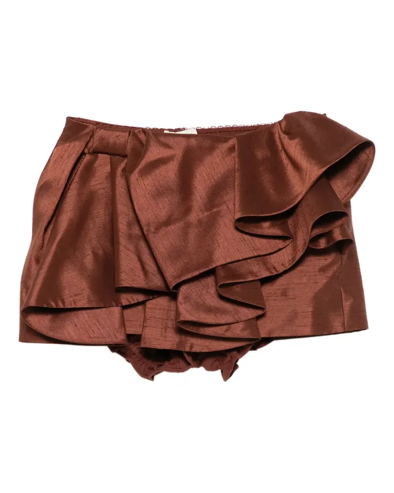 SHUSHU/TONG ruffled mini skirt - Braun Braun