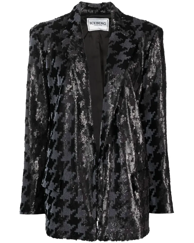 Iceberg Blazer mit Print - Schwarz Schwarz