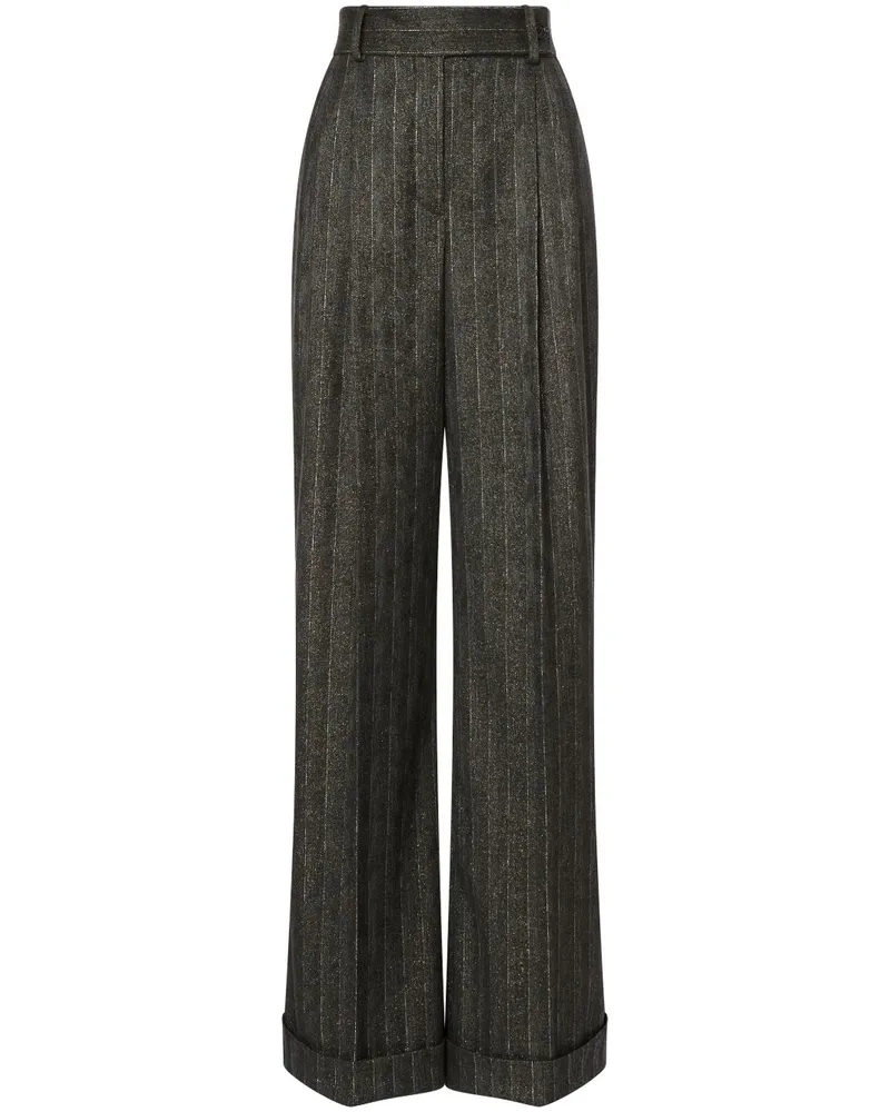 Alberta Ferretti Palazzohose mit Nadelstreifen - Grau Grau