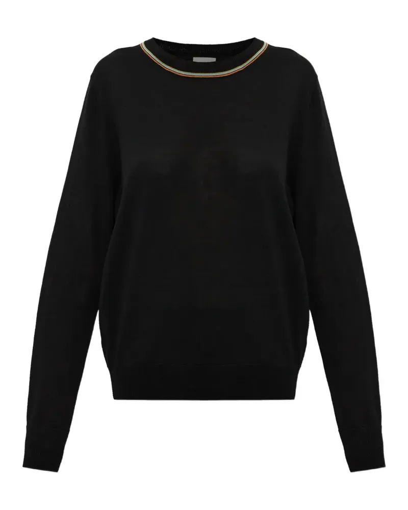 Paul Smith artist stripe crew-neck sweater - Schwarz Schwarz