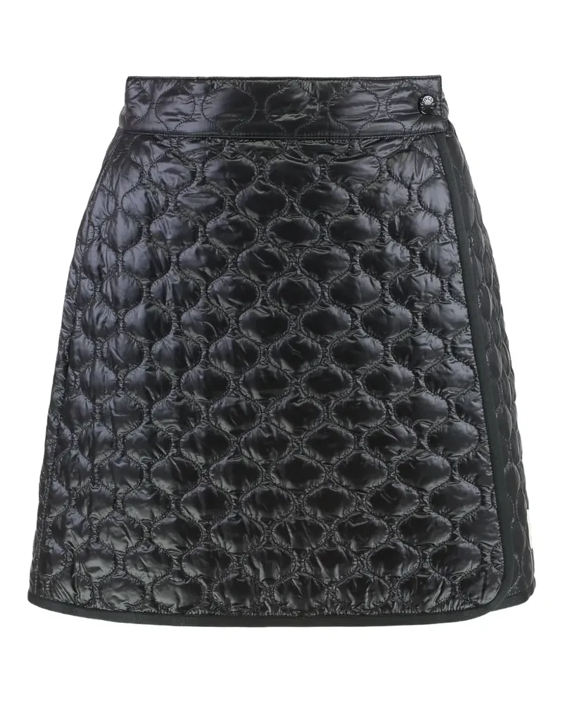Moncler Minirock mit Logo-Patch - Schwarz Schwarz