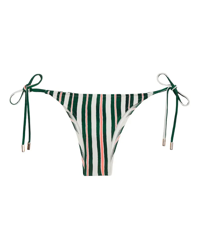 Lenny Niemeyer Gestreiftes Lacinho Bikinihöschen - Grün Grün