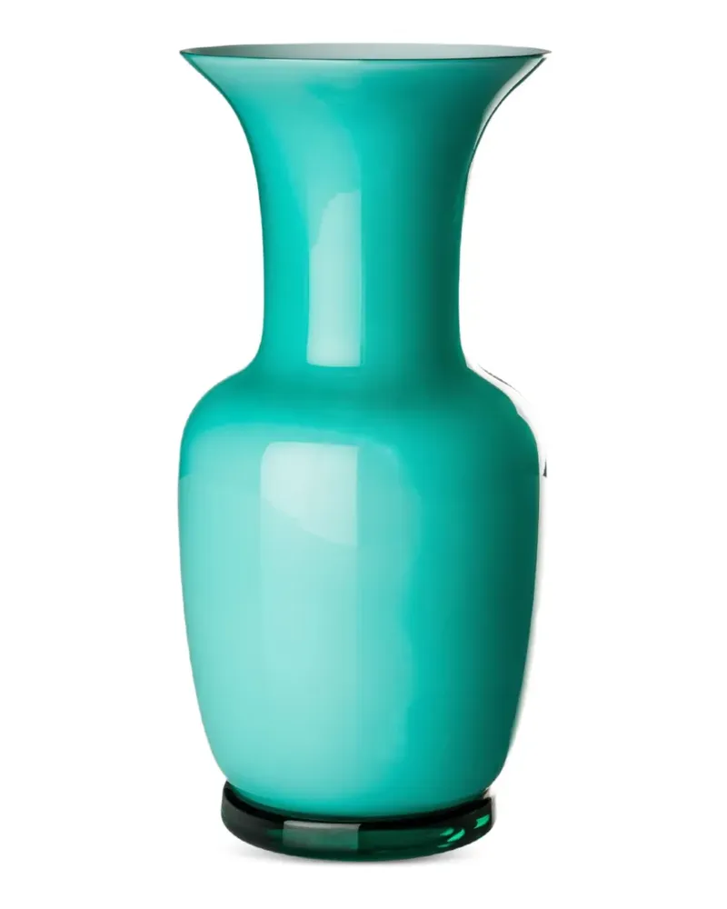 Venini Opalino Vase - Grün Grün