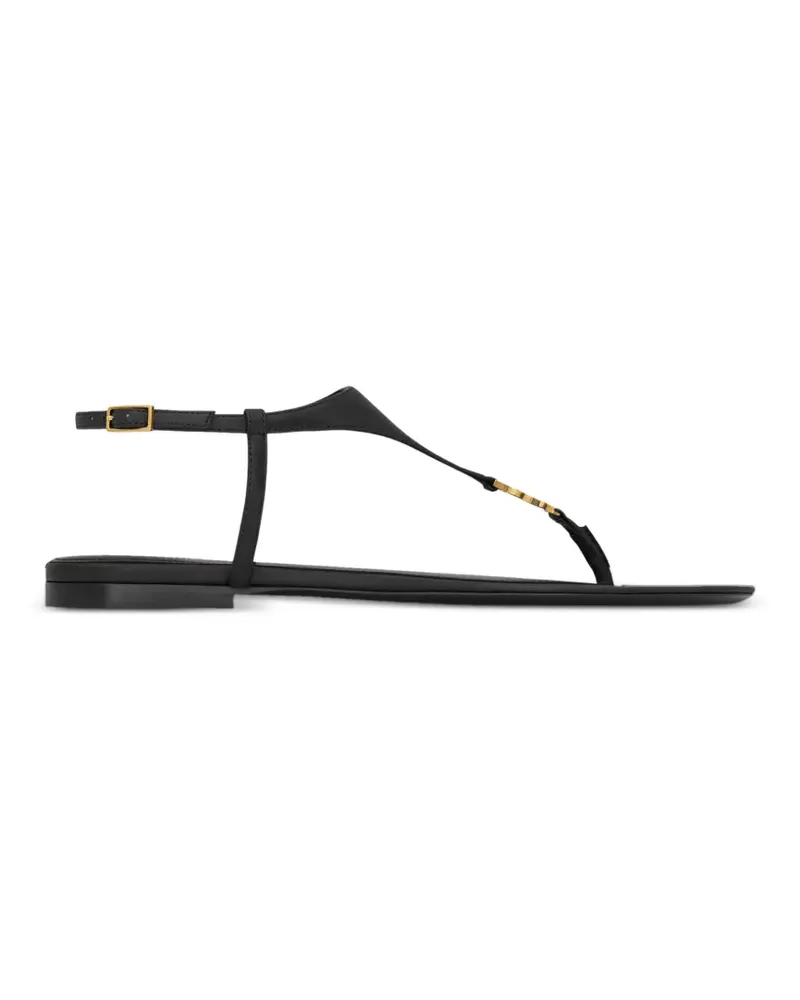 Saint Laurent leather sandals - Schwarz Schwarz