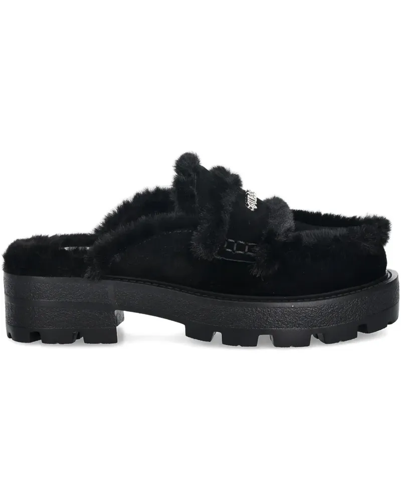 Guess 45mm Yaneta logo mules - Schwarz Schwarz