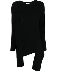 onefifteen Asymmetrischer Pullover Schwarz