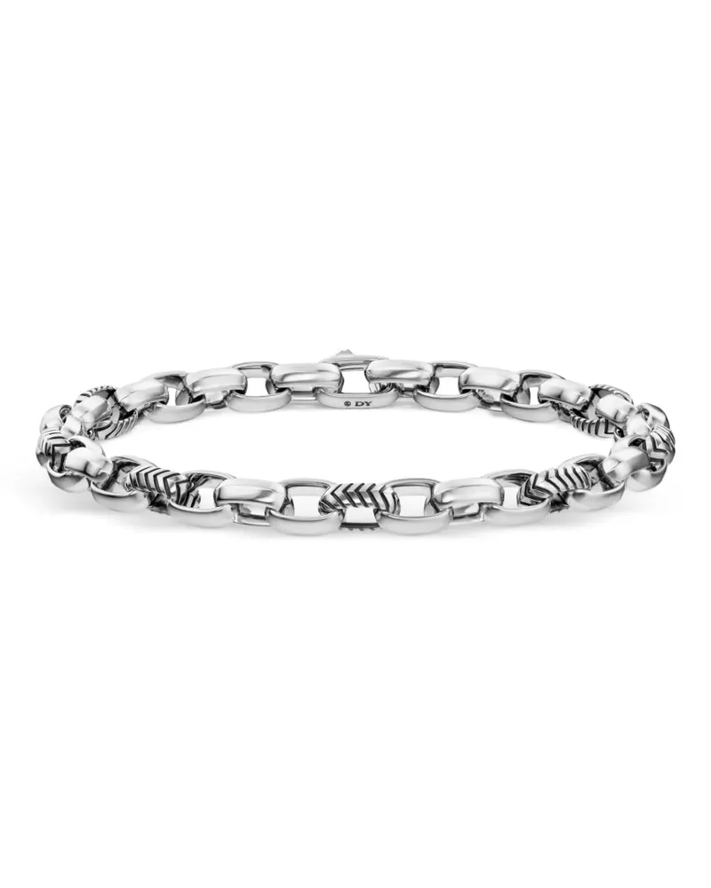 David Yurman Ovales Chevron Armband - Silber Silber
