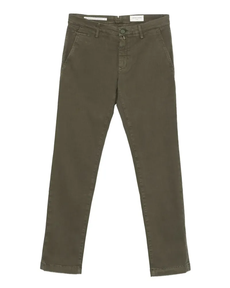 Jacob Cohën Hose mit eingefassten Taschen - Grün Grün