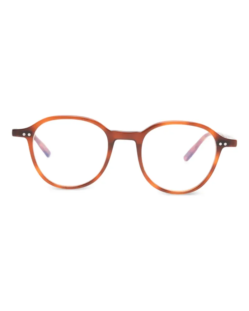 Lesca Puno round-frame glasses - Braun Braun