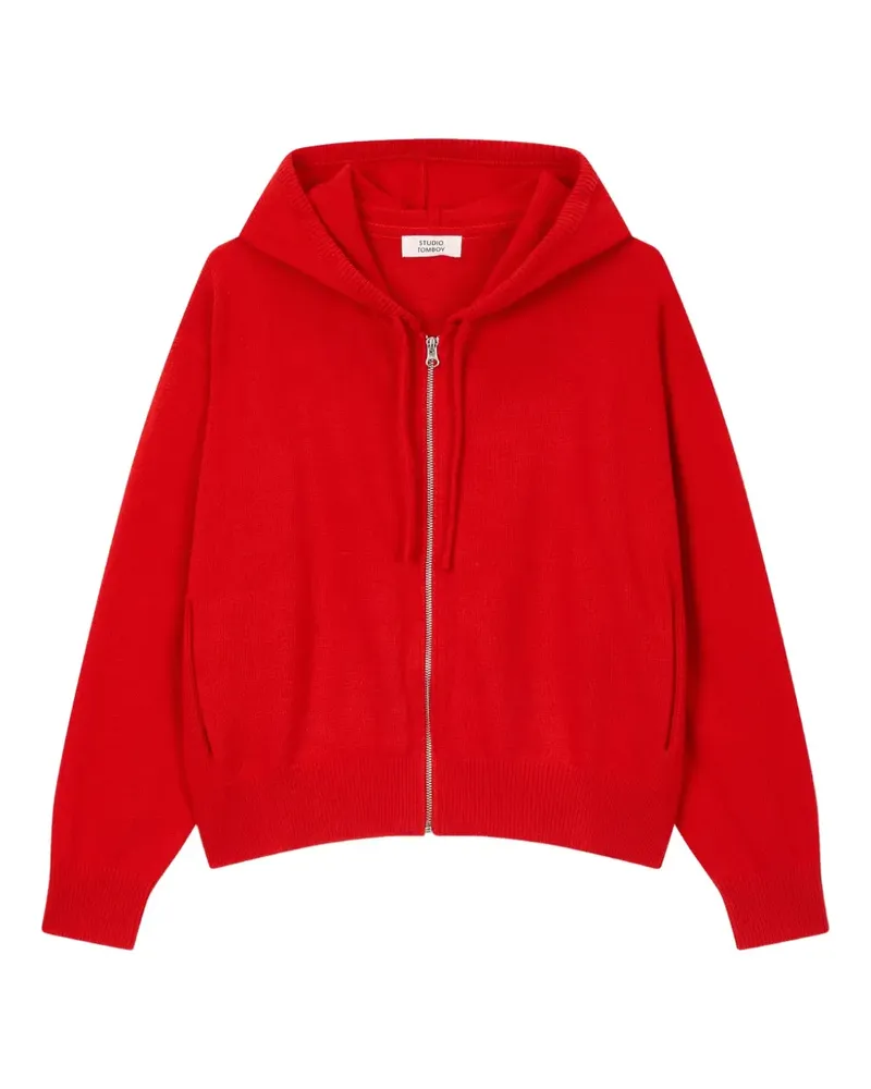 STUDIO TOMBOY Kapuzenjacke mit Reißverschluss - Rot Rot