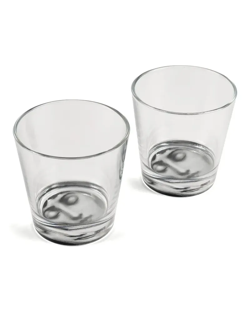 Fornasetti Tema e Variazoni Gläser (2er-Set) - Weiß Weiß