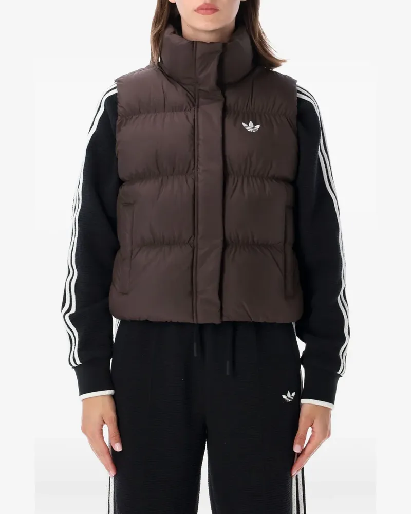adidas quilted puffer gilet - Braun Braun